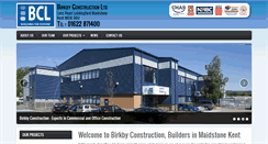 Desktop Screenshot of birkbyconstruction.co.uk